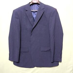 LUCCI colleZione true italian cut Men's Navy Blue Business Casual Jacket 48R